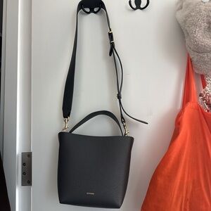 Cuyana Dark Gray Crossbody Bag